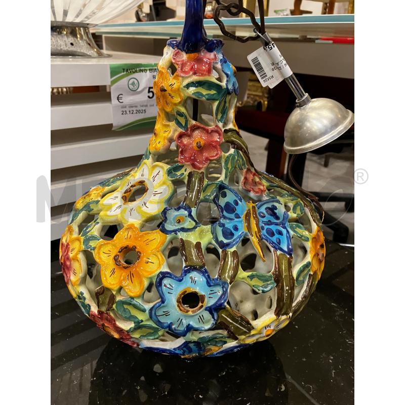 LAMPADARIO A.C.A. CERAMICHE AMALFI | Mercatino dell'Usato Roma eur 1