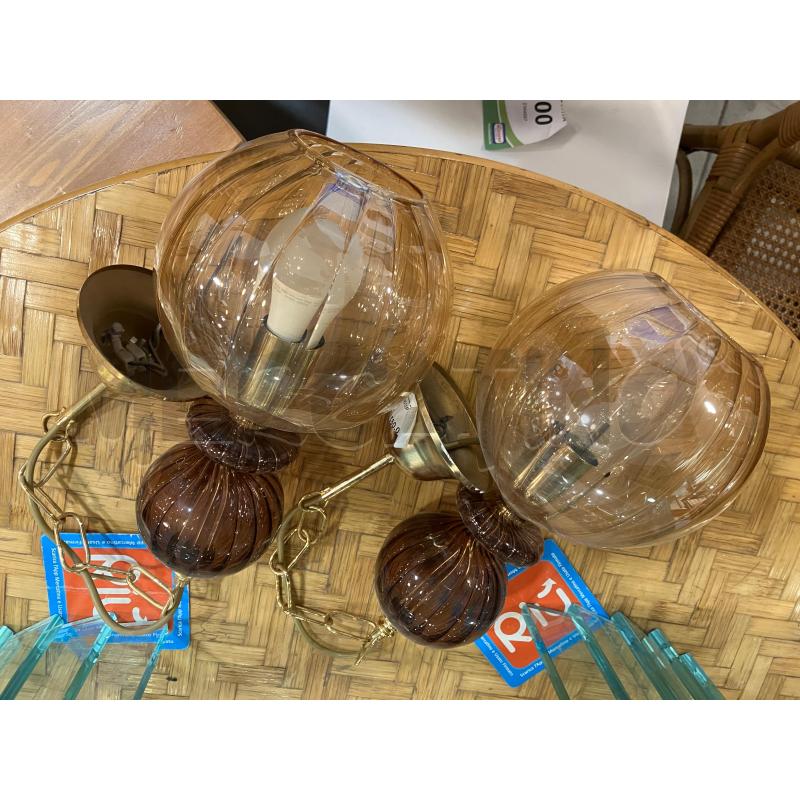LAMPADARIO COPPIA MURANO  | Mercatino dell'Usato Roma eur 1