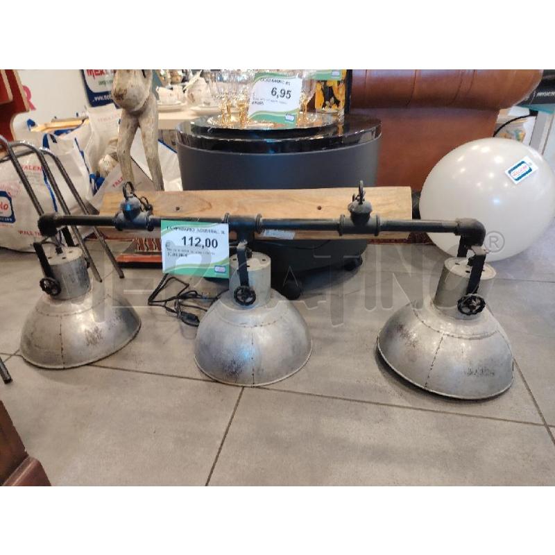 LAMPADARIO INDUSTRIAL 3L  | Mercatino dell'Usato Roma eur 1