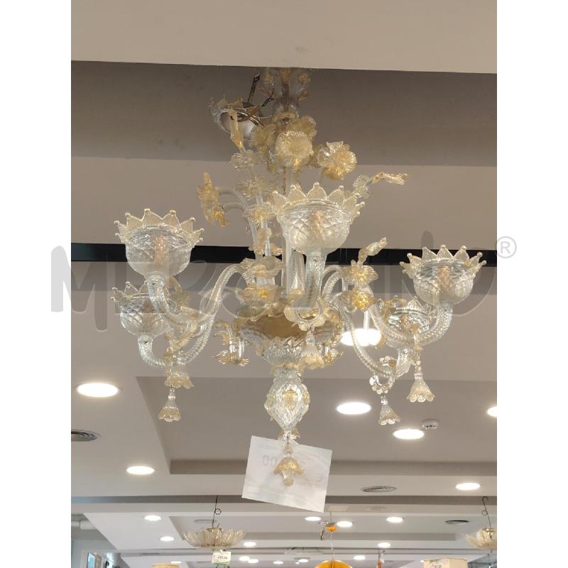 LAMPADARIO MURANO 6L  | Mercatino dell'Usato Roma eur 1