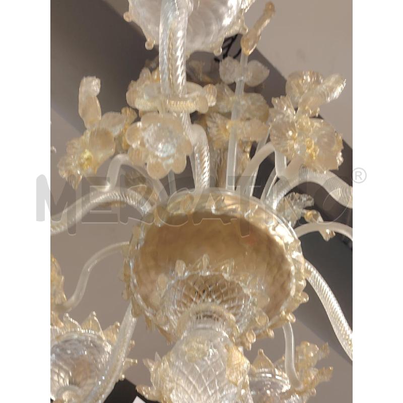 LAMPADARIO MURANO 6L  | Mercatino dell'Usato Roma eur 3