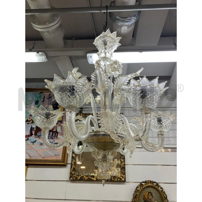 LAMPADARIO MURANO 6L | Mercatino dell'Usato Roma eur 1