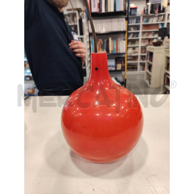 LAMPADARIO PALLA VET ROSSA | Mercatino dell'Usato Roma eur 1