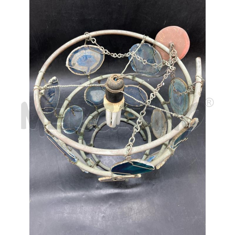 LAMPADARIO RAME AGATE | Mercatino dell'Usato Roma eur 3