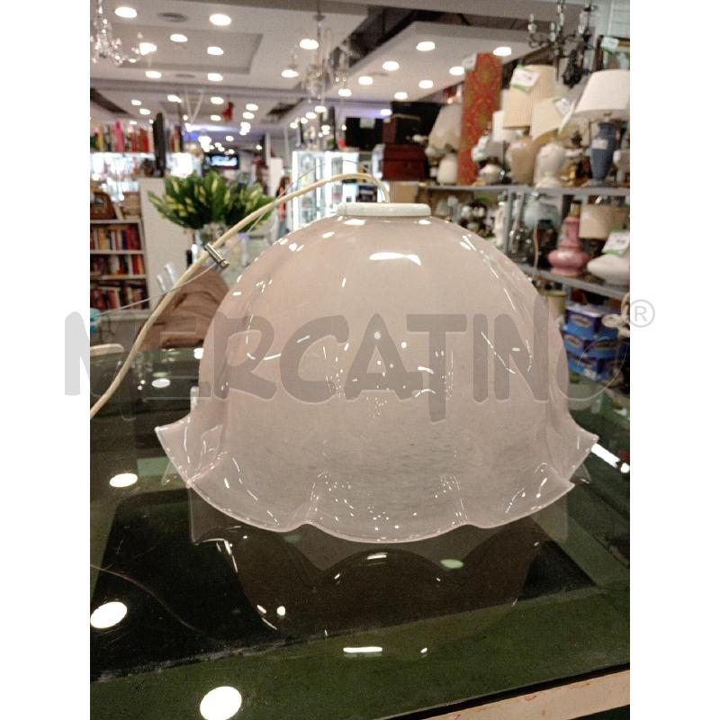 LAMPADARIO ROSA VETRO MURANO | Mercatino dell'Usato Roma eur 1
