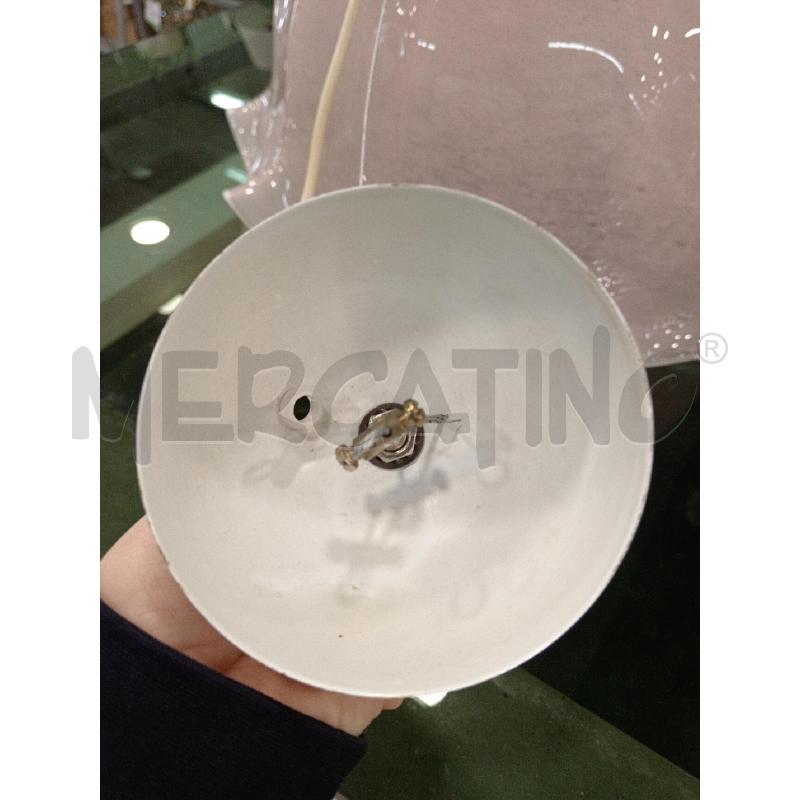 LAMPADARIO ROSA VETRO MURANO | Mercatino dell'Usato Roma eur 2
