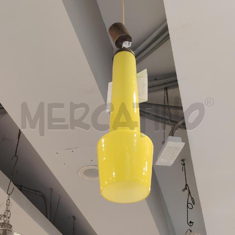 LAMPADARIO STILNOVO VET GIALLO | Mercatino dell'Usato Roma eur 1