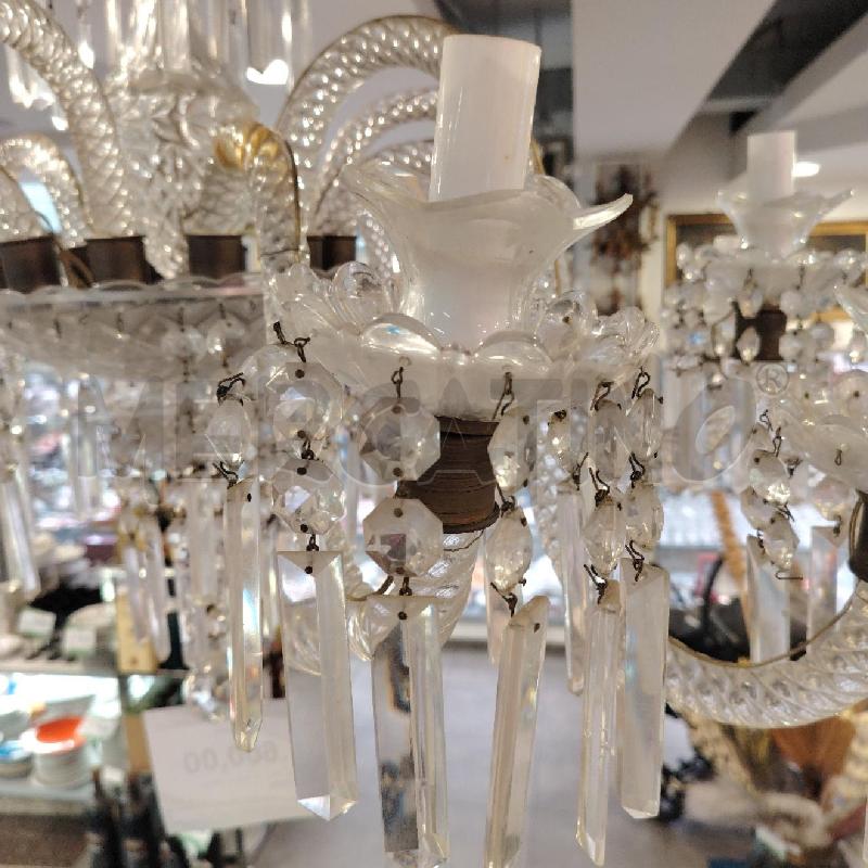 LAMPADARIO ST BACCARAT 12 LUCI | Mercatino dell'Usato Roma eur 2