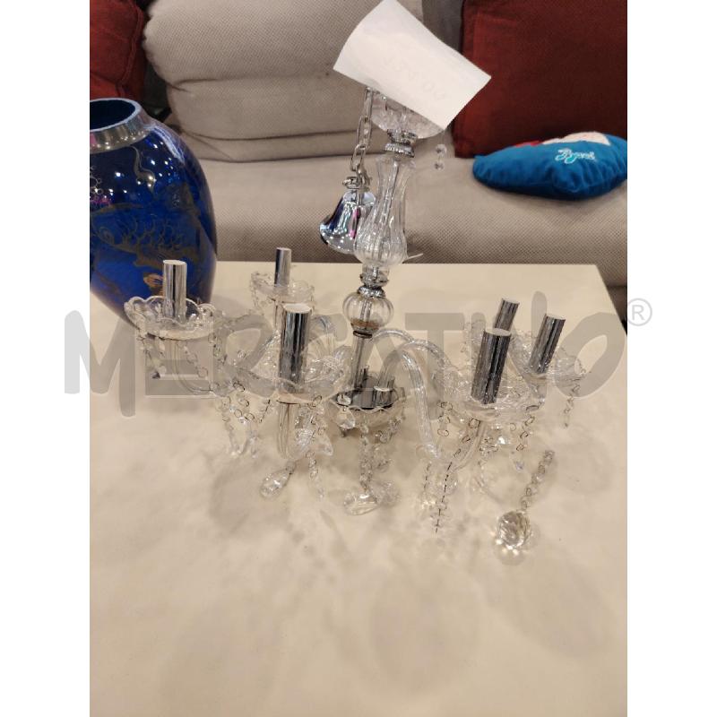 LAMPADARIO VETRO 6 L | Mercatino dell'Usato Roma eur 1