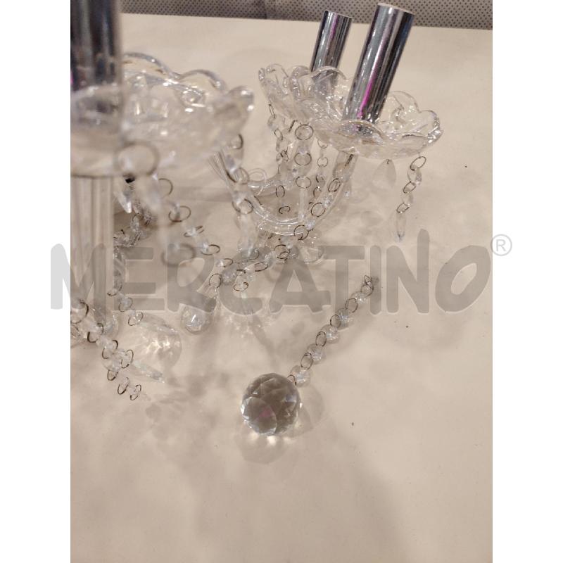 LAMPADARIO VETRO 6 L | Mercatino dell'Usato Roma eur 2