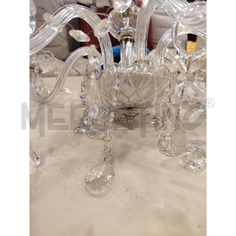 LAMPADARIO VETRO 6 L | Mercatino dell'Usato Roma eur 3
