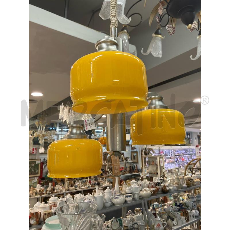 LAMPADARIO VINTAGE 3L ARA | Mercatino dell'Usato Roma eur 3