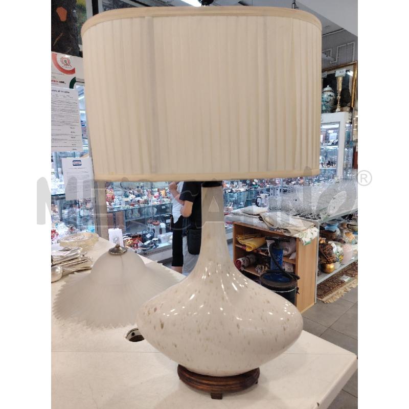 LAMPADA BEI OVALE BASE LEGNO | Mercatino dell'Usato Roma eur 1