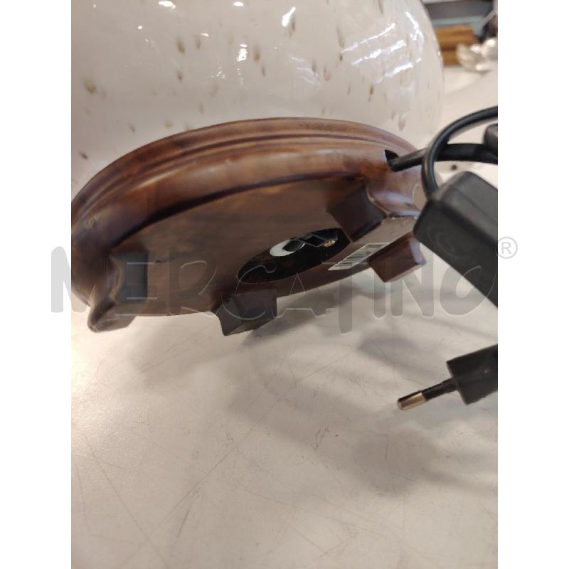 LAMPADA BEI OVALE BASE LEGNO | Mercatino dell'Usato Roma eur 4