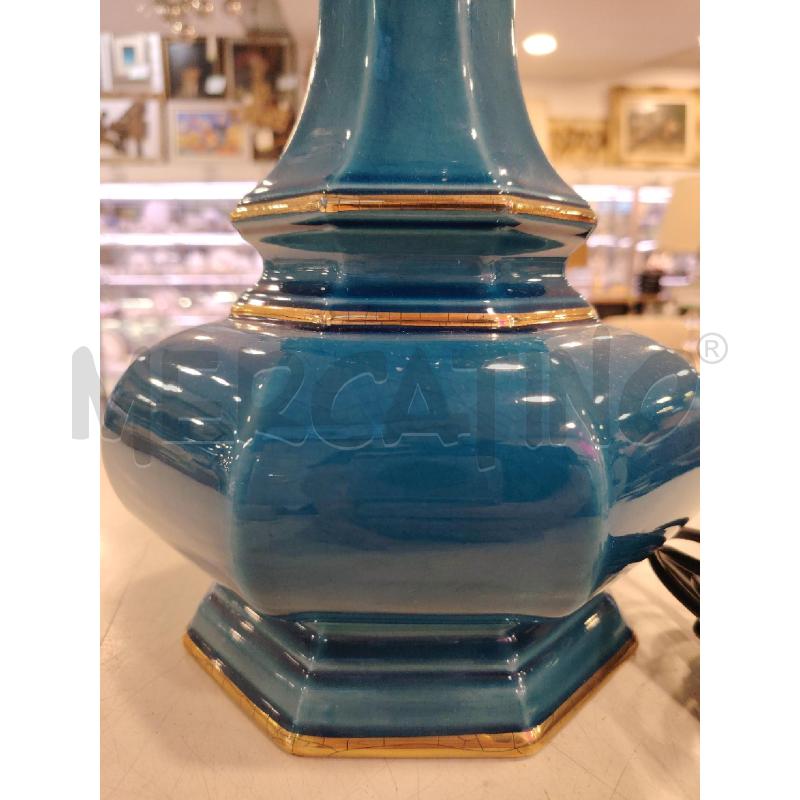 LAMPADA CERMAICA ITALIANA TURCHESE  | Mercatino dell'Usato Roma eur 2