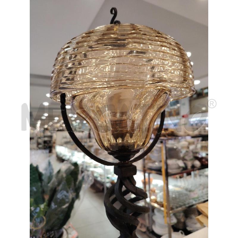 LAMPADA FERRO BATTUTO CAPP/VETRO  | Mercatino dell'Usato Roma eur 4