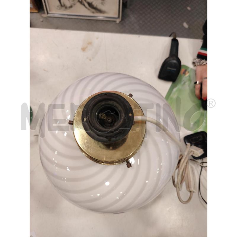 LAMPADA MURANO STRIATURE BIA VORTICOSE  | Mercatino dell'Usato Roma eur 2