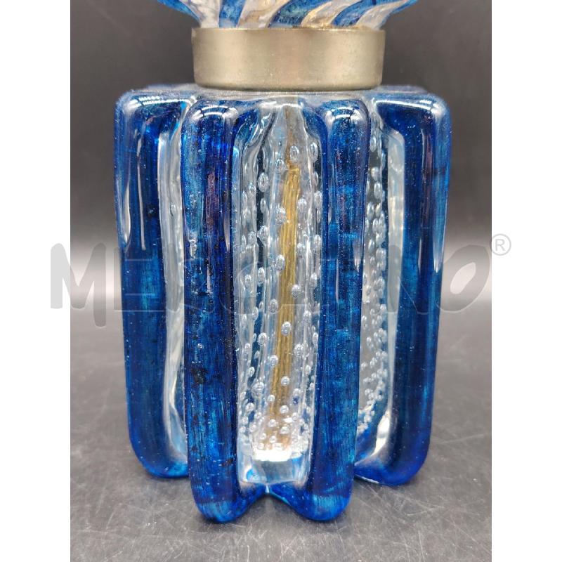 LAMPADA VETRO MURANO INSERTI AZURRI | Mercatino dell'Usato Roma eur 2