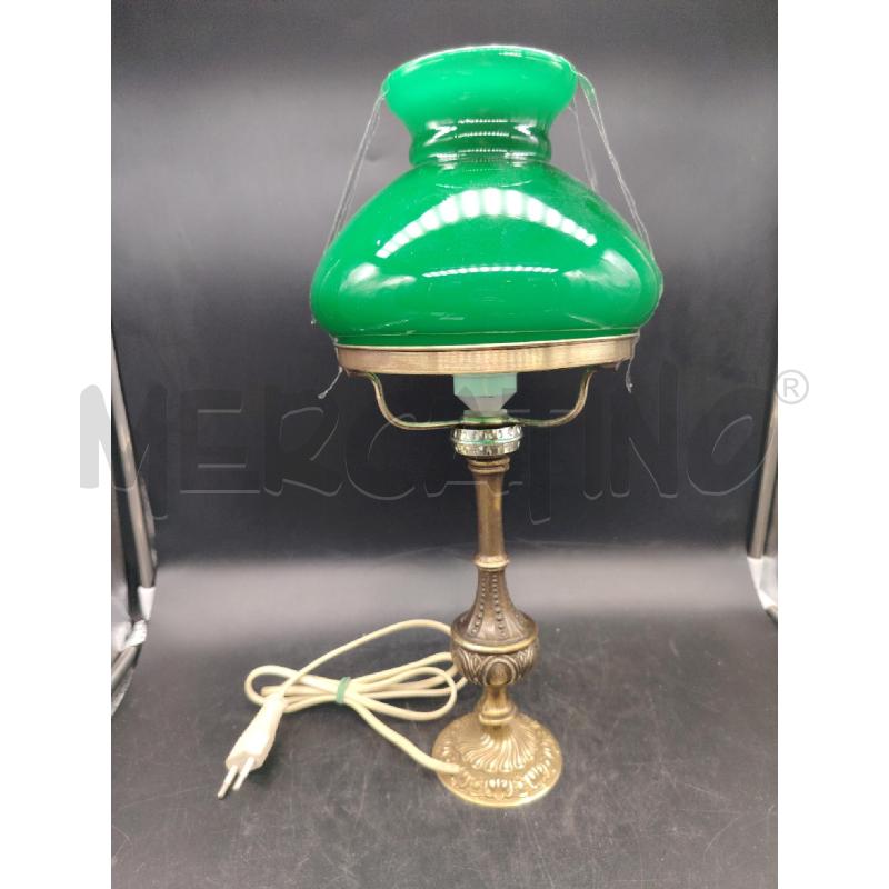 LAMPADA VETRO VERDE BASE ARG  | Mercatino dell'Usato Roma eur 1