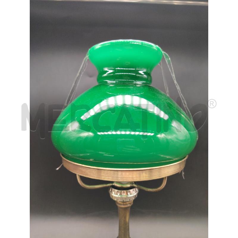 LAMPADA VETRO VERDE BASE ARG  | Mercatino dell'Usato Roma eur 3