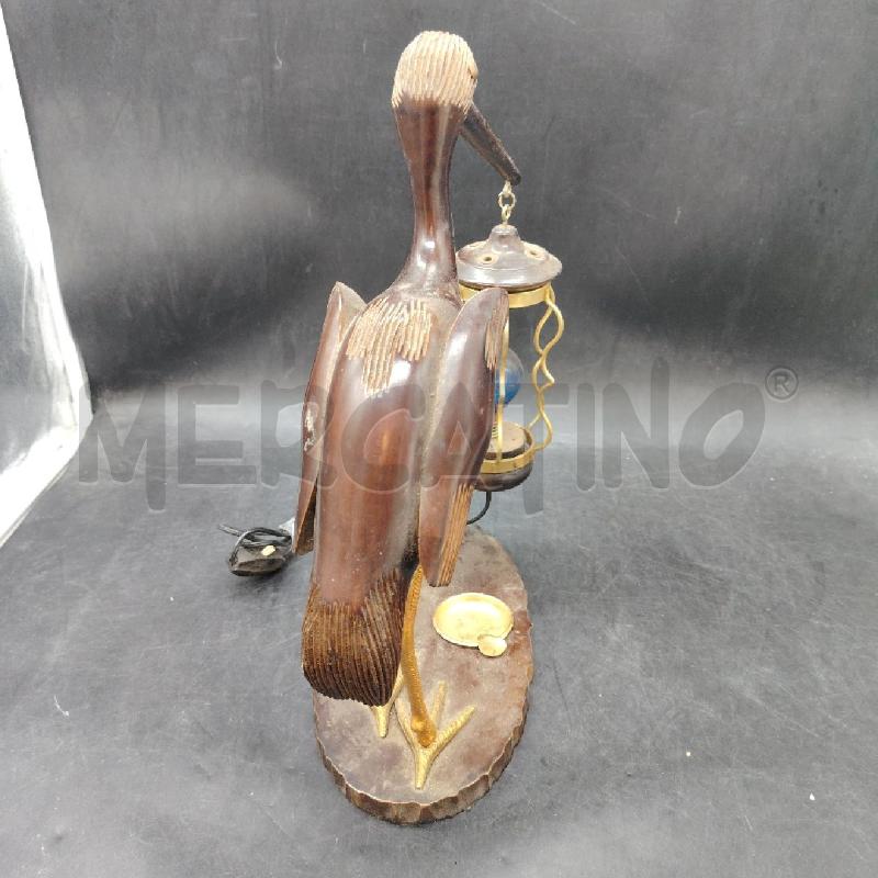 LAMPADA  LEGNO CICOGNA LANTERNA  | Mercatino dell'Usato Roma eur 3