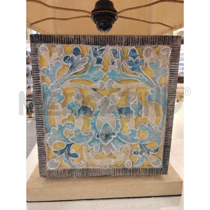 LAMPADA  PLACCA LEGNO COLOR | Mercatino dell'Usato Roma eur 2