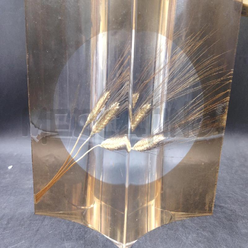 LAMPADA  PLEXI INCLUSIONI PIERRE GIRAUDON  | Mercatino dell'Usato Roma eur 2