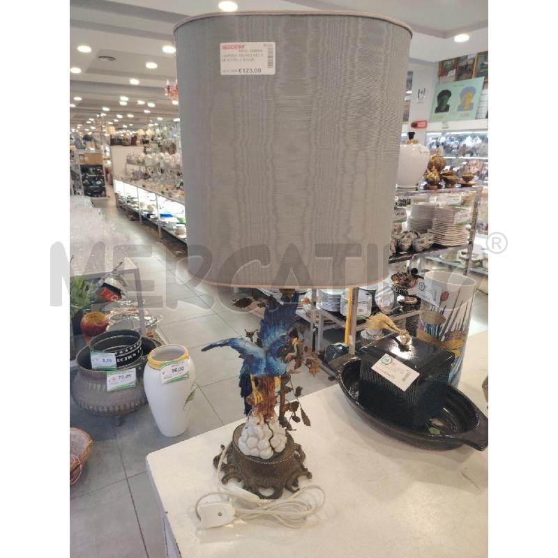 LAMPADA  SEVRES MET CER UCCELLO AZZURRO DA RIV  | Mercatino dell'Usato Roma eur 1