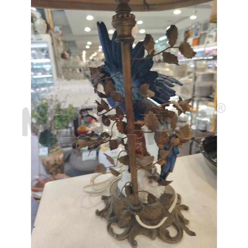 LAMPADA  SEVRES MET CER UCCELLO AZZURRO DA RIV  | Mercatino dell'Usato Roma eur 3