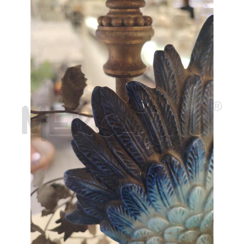 LAMPADA  SEVRES MET CER UCCELLO AZZURRO DA RIV  | Mercatino dell'Usato Roma eur 4