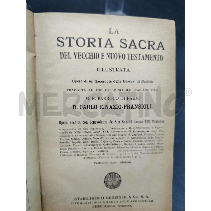 LA STORIA SACRA ILLUSTRATA DEL VECCHIO E NUOVO TESTAMENTO 1868 | Mercatino dell'Usato Roma eur 4