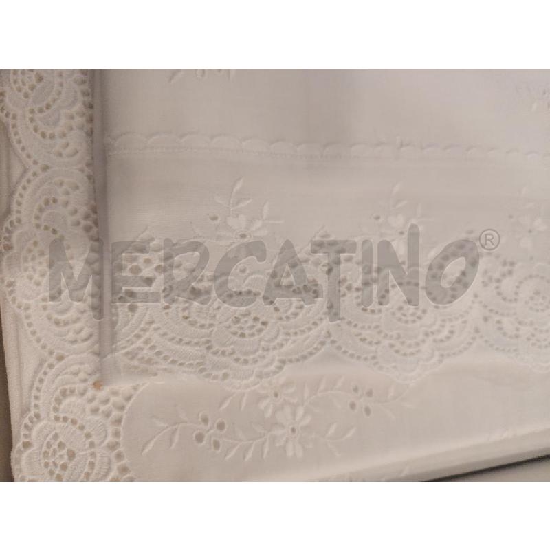 LENZUOLO MATRIMONIALE RICAMATO  | Mercatino dell'Usato Roma eur 3