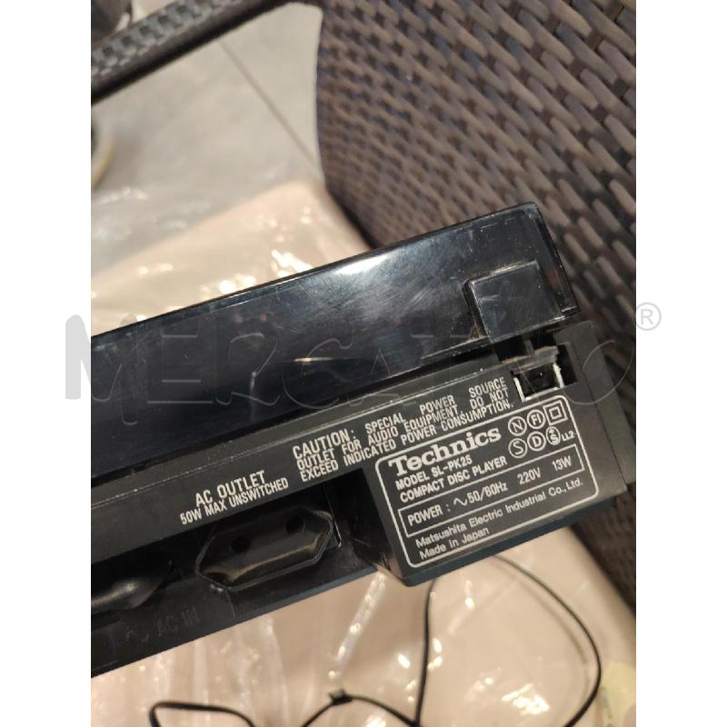 LETTORE CD TECHNICS SL-PK25 + TELECOMANDO  | Mercatino dell'Usato Roma eur 4