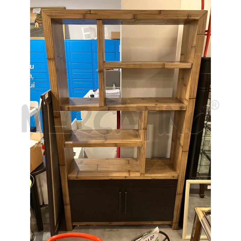 LIBRERIA 2SP MIELE BLACK BARTOLI  | Mercatino dell'Usato Roma eur 1