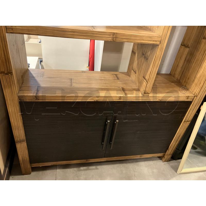 LIBRERIA 2SP MIELE BLACK BARTOLI  | Mercatino dell'Usato Roma eur 2