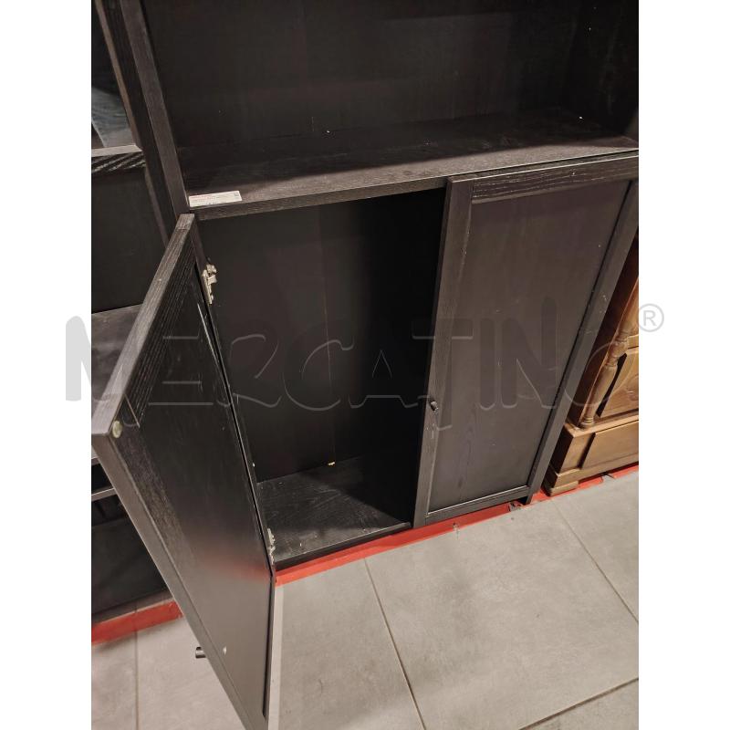 LIBRERIA BILLY NERA 4 RIP 2SP | Mercatino dell'Usato Roma eur 2