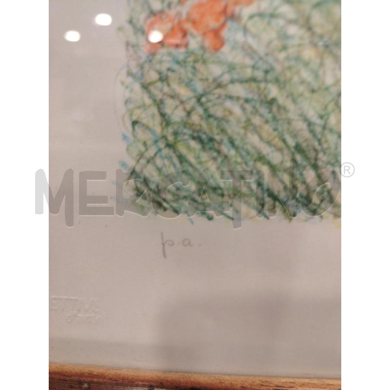 LITOGRAFIA A FIRMA AZZINARI ULIVI | Mercatino dell'Usato Roma eur 3