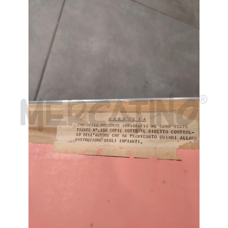 LITOGRAFIA A FIRMA GHETTI  | Mercatino dell'Usato Roma eur 4