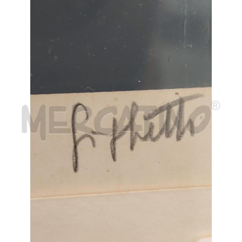 LITOGRAFIA A FIRMA ZENO GIGLIETTI  | Mercatino dell'Usato Roma eur 3