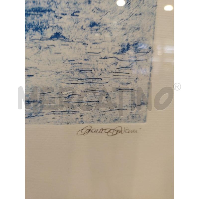 LITOGRAFIA FONDO BLU C BLU | Mercatino dell'Usato Roma eur 2