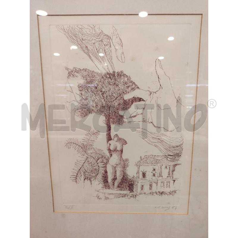 LITOGRAFIA INCHIOSTRO ROSSO | Mercatino dell'Usato Roma eur 2