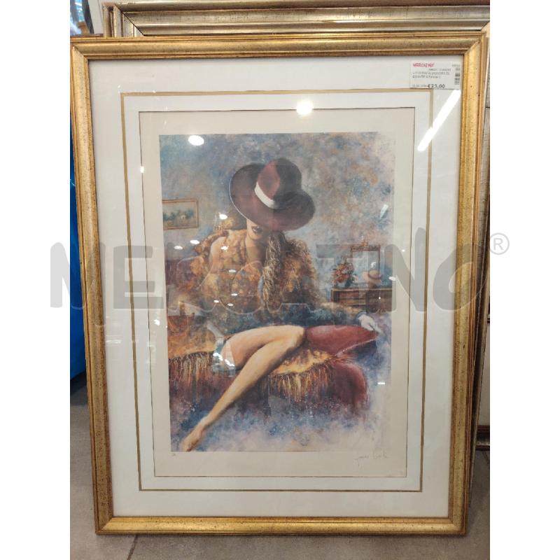 LITOGRAFIA SIGNORA ELEGANTE A FIRMA CIRILLI | Mercatino dell'Usato Roma eur 1