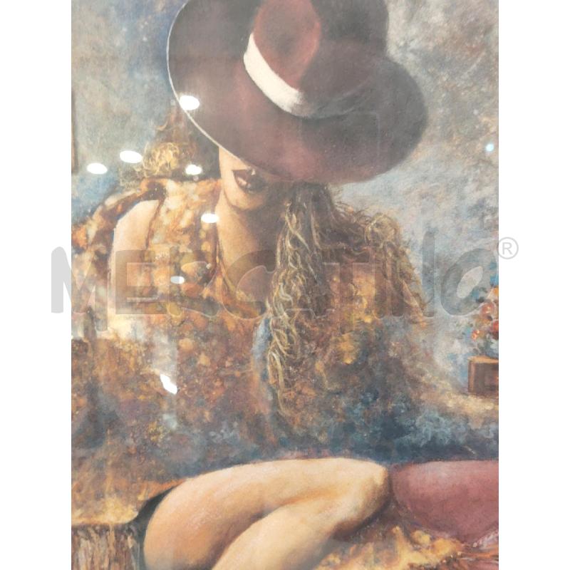 LITOGRAFIA SIGNORA ELEGANTE A FIRMA CIRILLI | Mercatino dell'Usato Roma eur 2