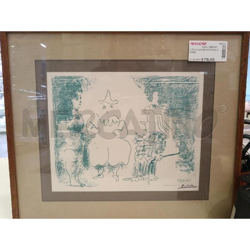 LITO CLAOWN PICASSO VERDE | Mercatino dell'Usato Roma eur 1