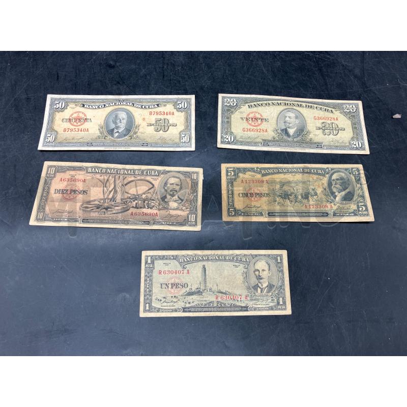 LOTTO BANCONOTE CUBA  | Mercatino dell'Usato Roma eur 1