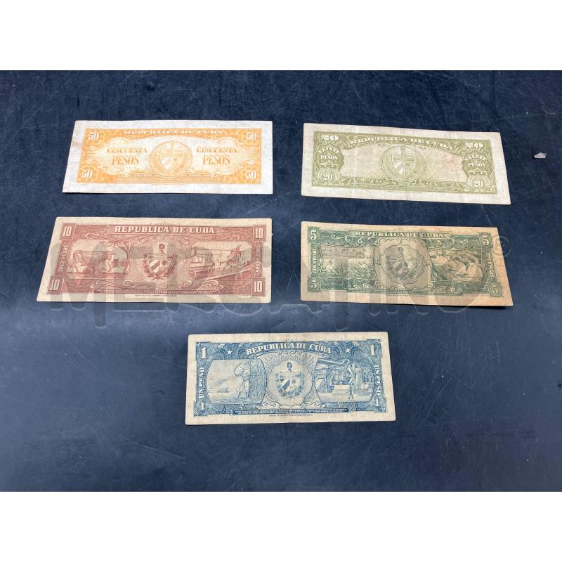 LOTTO BANCONOTE CUBA  | Mercatino dell'Usato Roma eur 2