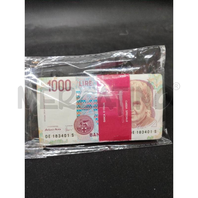 LOTTO BANCONOTE FDS 1000 LIRE 100 PZ. | Mercatino dell'Usato Roma eur 1