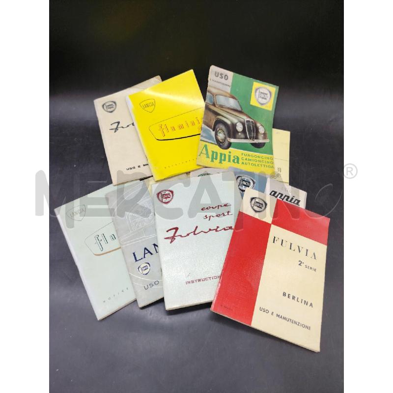 LOTTO LIBRETTI LANCIA USO E MANUTENZIONE | Mercatino dell'Usato Roma eur 2
