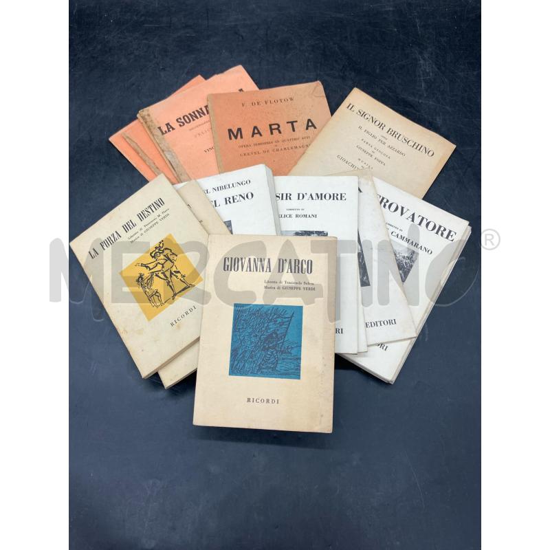 LOTTO OPERE TEATRALI | Mercatino dell'Usato Roma eur 1