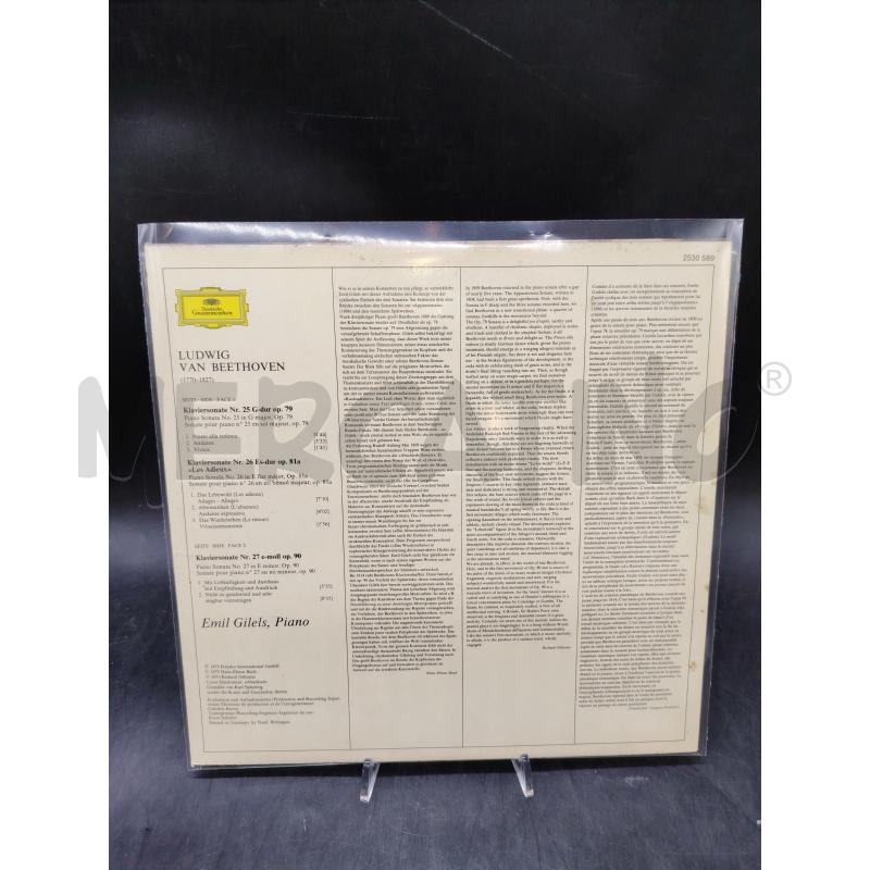 LP DEUTSCHE GRAMMOPHON KLAVIERSONATEN | Mercatino dell'Usato Roma eur 2